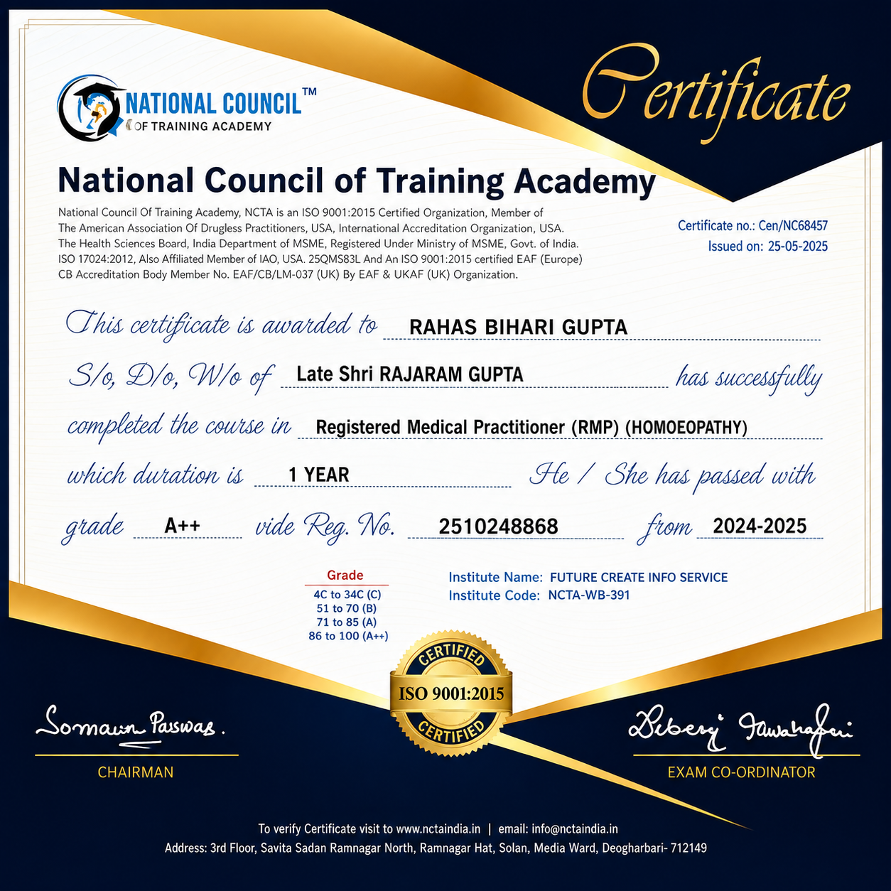 Certificate 4
