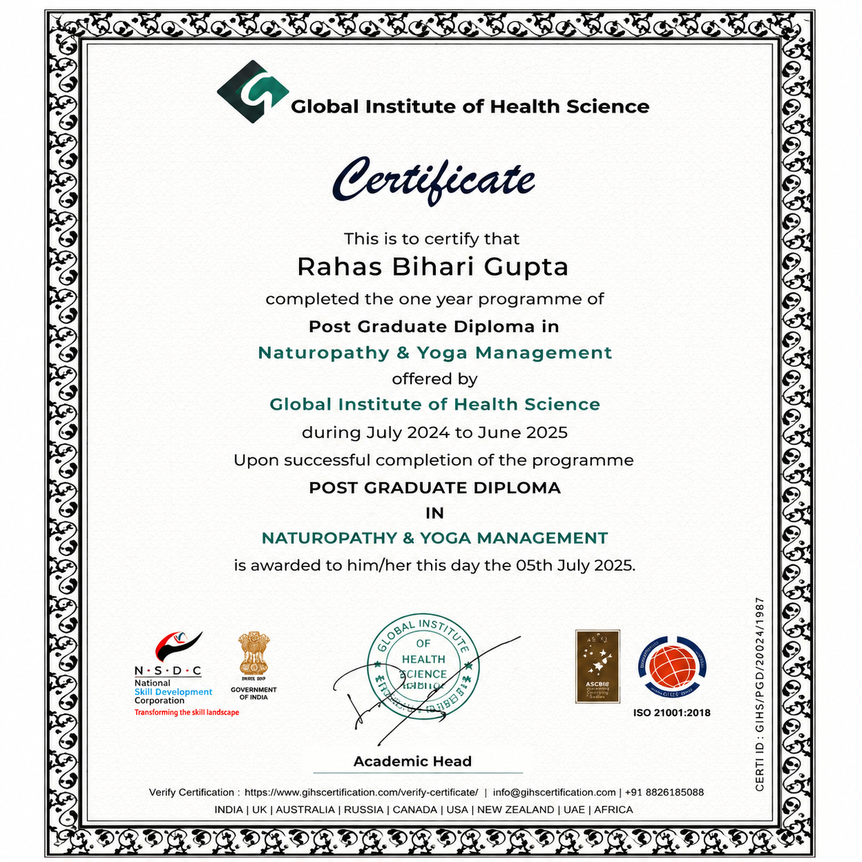 Certificate 5